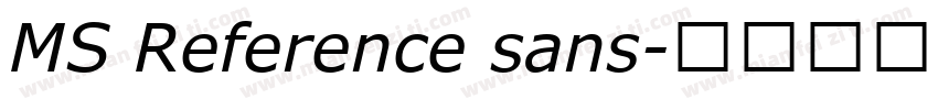 MS Reference sans字体转换